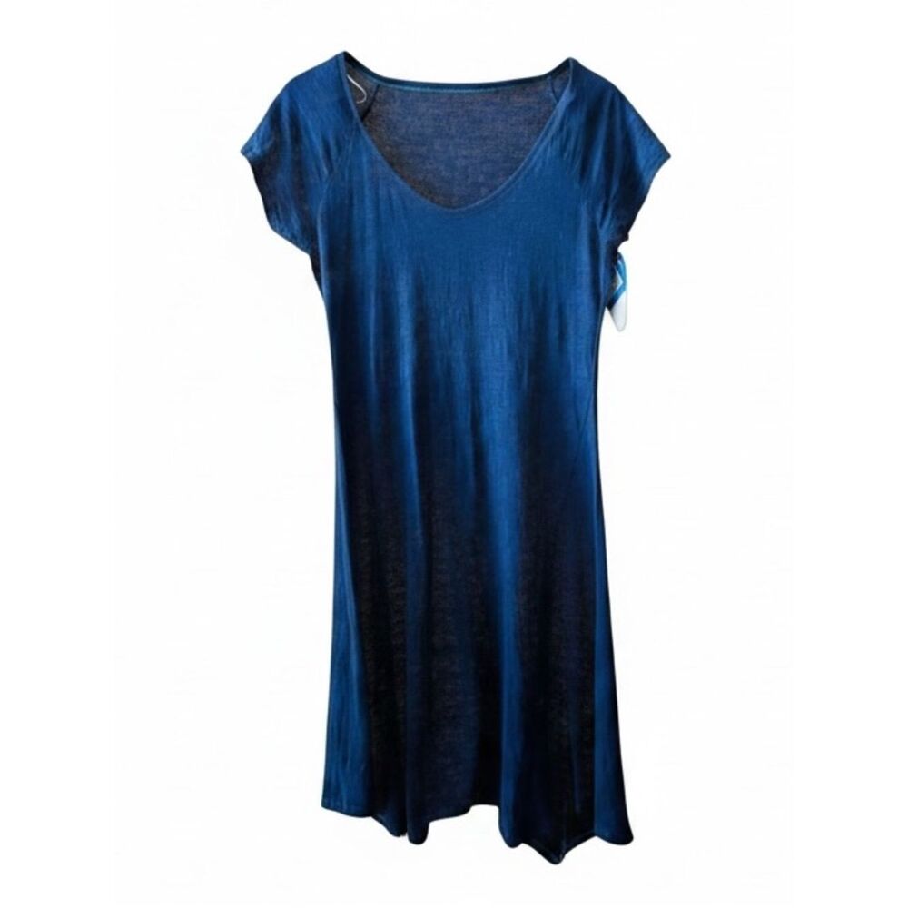 Columbia Summer Breeze III‎ Cover Up/ Dress Sz S-M Blue Asymmetrical Hem NWT